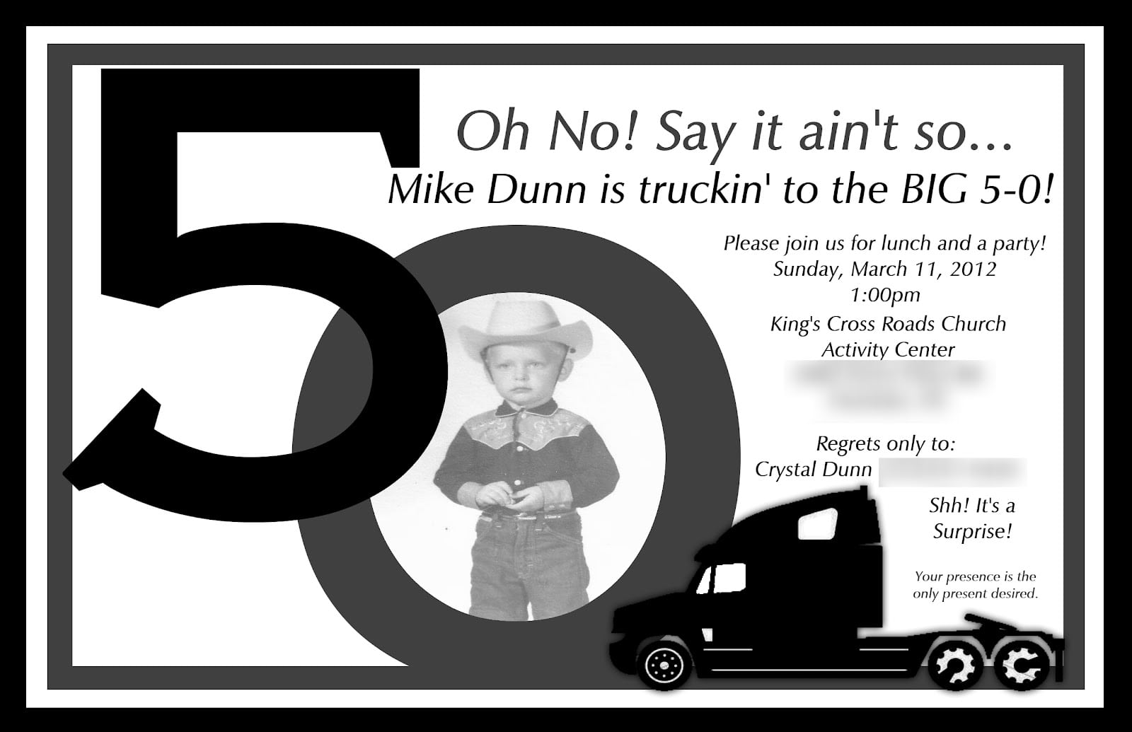 50th Birthday Invitation Template â Gangcraft Net